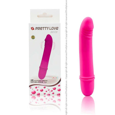 Vibratore Mini Elegante in Silicone con 10 Modalità di Vibrazione Viola
